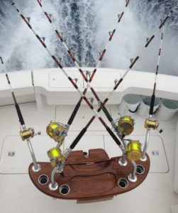fishing on a yacht